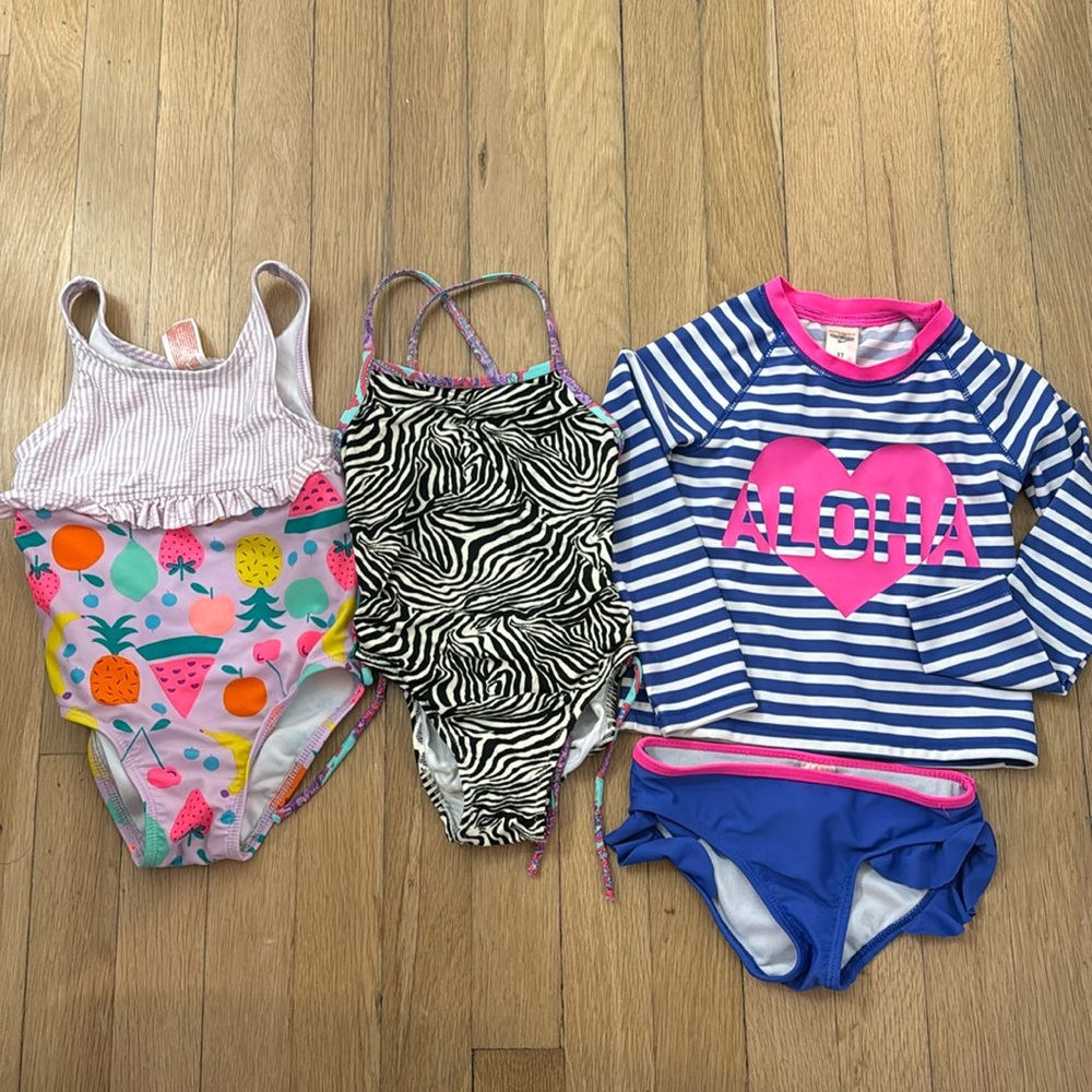 Bathing suit Bundle for Toddler Girls - 3T